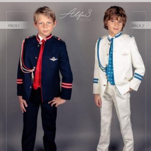 Traje Comunión Almirante Cuello Mao Vivo 1002V