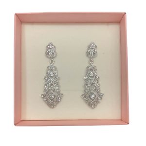 Pendientes Fiesta Largo Baño Plata 217529