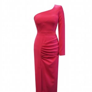 Vestido Corto Fiesta Escote Asimétrico 98550