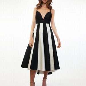 Vestido Fiesta Bicolor Imperio 99574