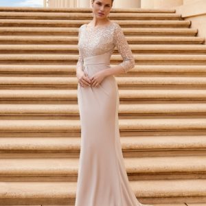 Vestido Largo Couture Pedreria 7G116