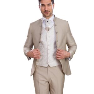 Traje Novio Brocado Roma 20509