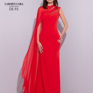 Vestido Largo Fiesta Capa DE-95