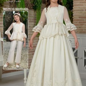 Vestido Comunión Tres Piezas 4602