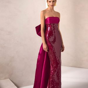 Vestido Largo Fiesta Lentejuela 1JB7