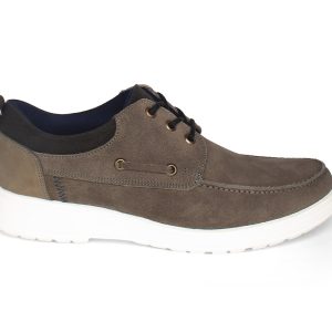 Zapato casual de piel gamuza gris para hombre MODEROF 2510902