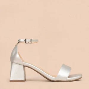 Sandalias de fiesta color plata 106092
