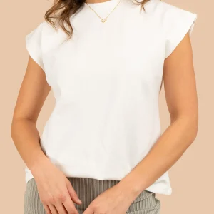 Camiseta color blanco fondo entero y manga corta 106315