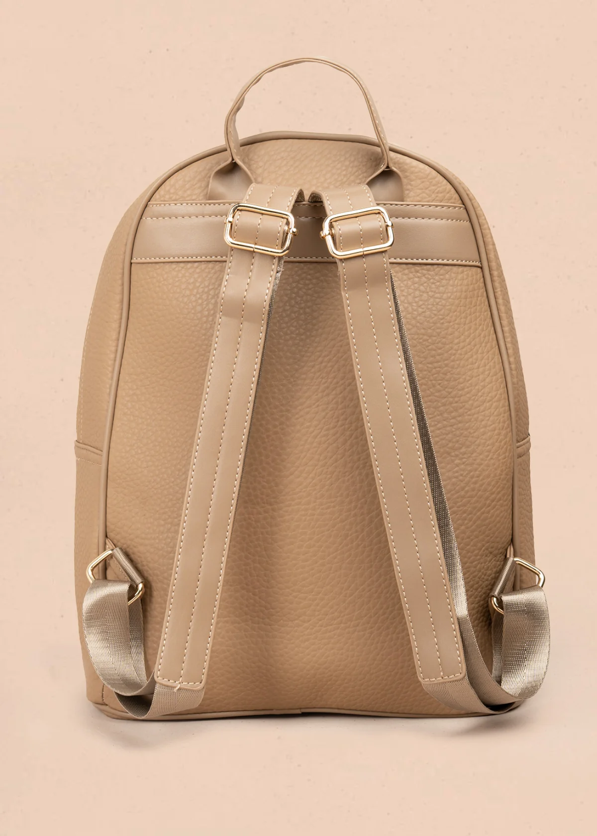 Morral casual color moca con cierre frontal 106986 - Imagen 5