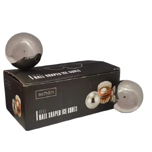 Set 2 Hielos Esferas Acero Inoxidable Schon