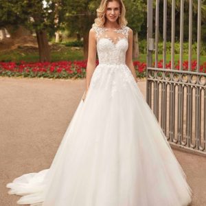 Vestido Novia Princesa Tul Bordado 310684