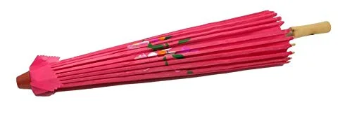 Sombrilla de tela china Fucsia souvenir - Imagen 6