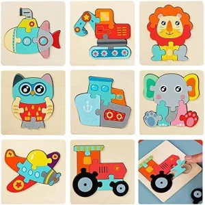 Puzzle Rompecabezas relieve didactico Madera