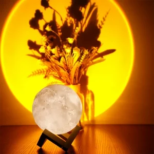 🌅 Lámpara Proyector “Sunset Streamlet” — Luz de Atardecer
