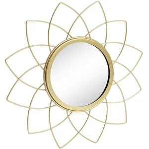 Espejo decorativo Petalos dorados