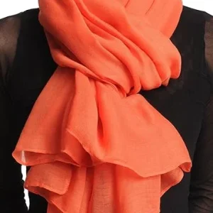 Pashmina Pareo Chal Bufanda Neta Katrina Orange