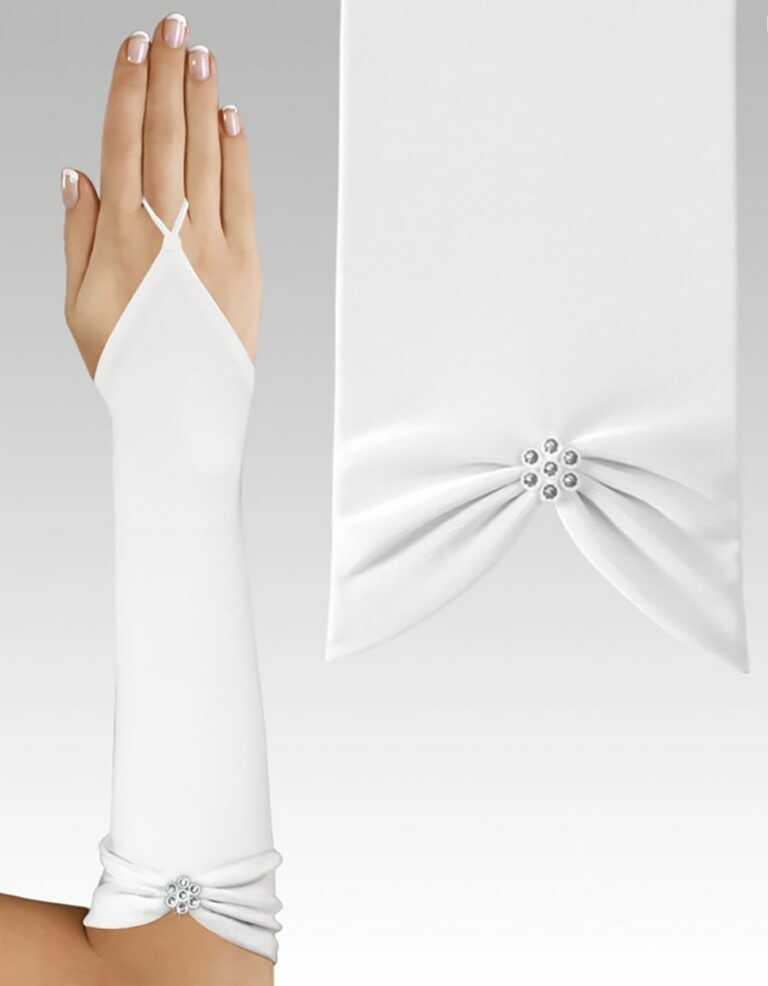 Guantes Novia Satén Liso