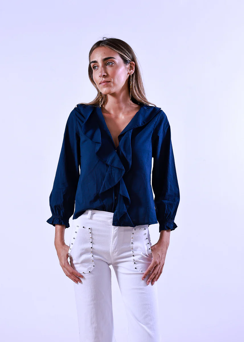 Blusa Lexi Azul Marino - Imagen 3