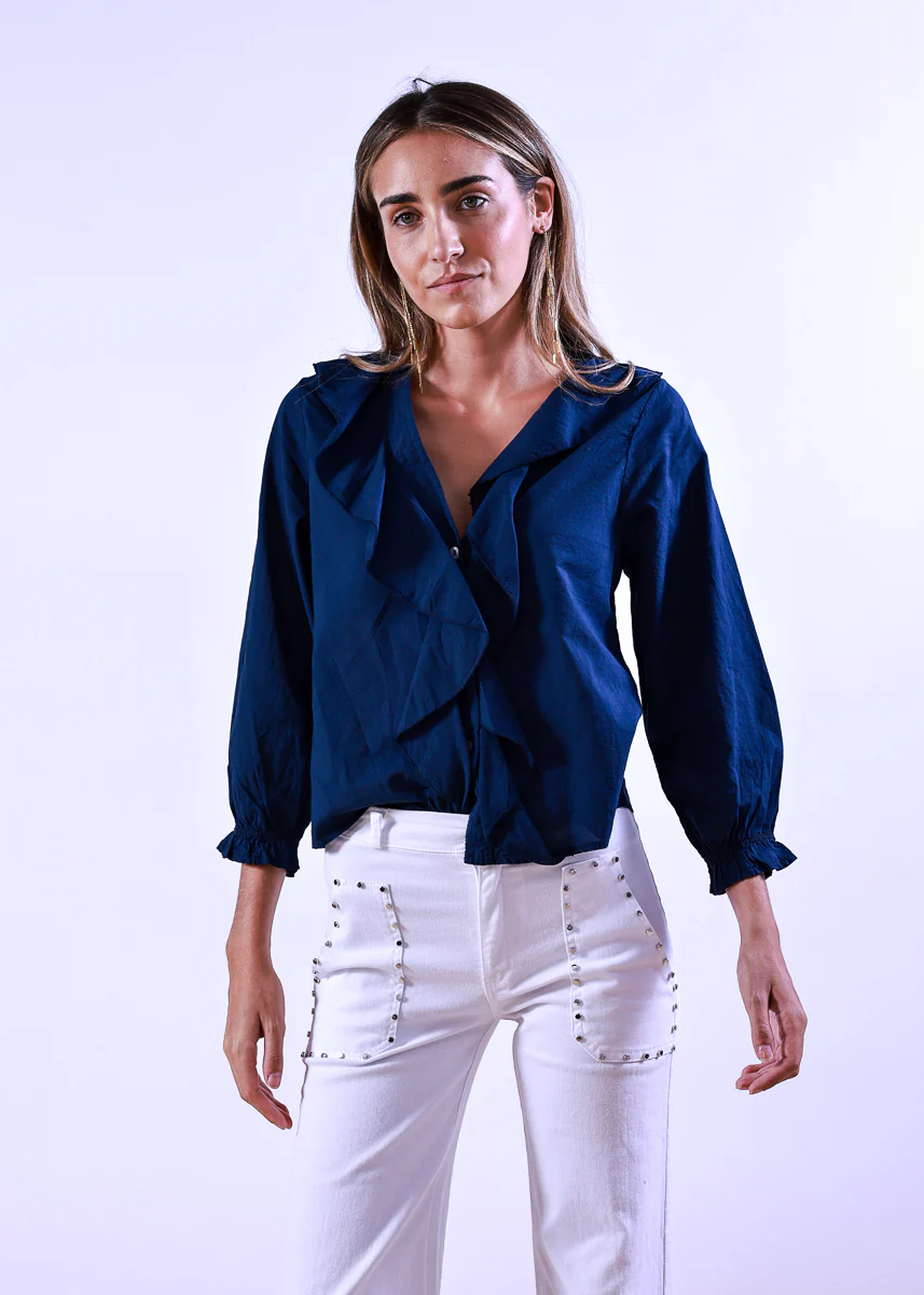 Blusa Lexi Azul Marino - Imagen 2
