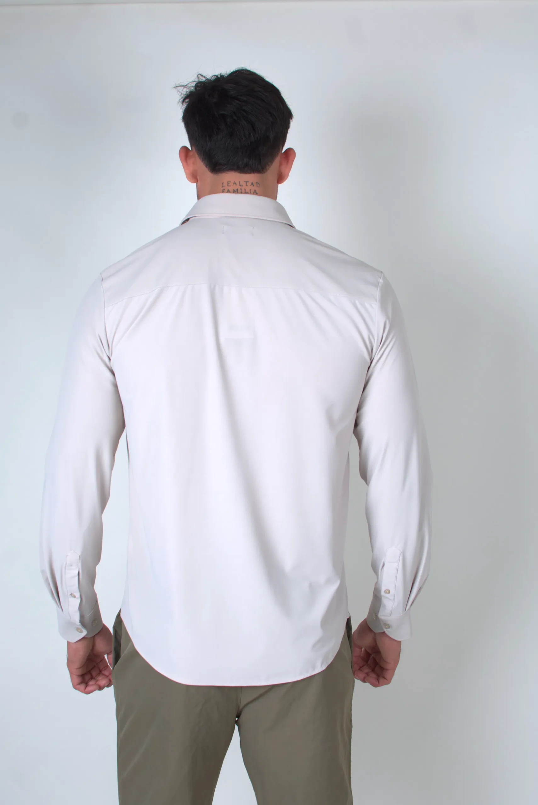 Camisa Soft Strech Premium Beige - Imagen 4