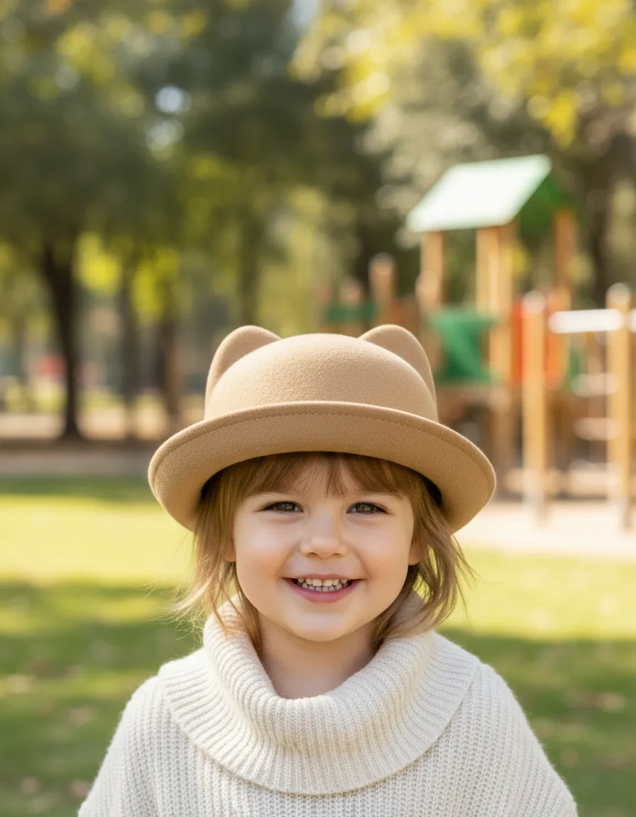 🐱🎩 Bombín Infantil “Gatita Chic” – Miscellaneous by CAFF 🎩🐱 - Imagen 2
