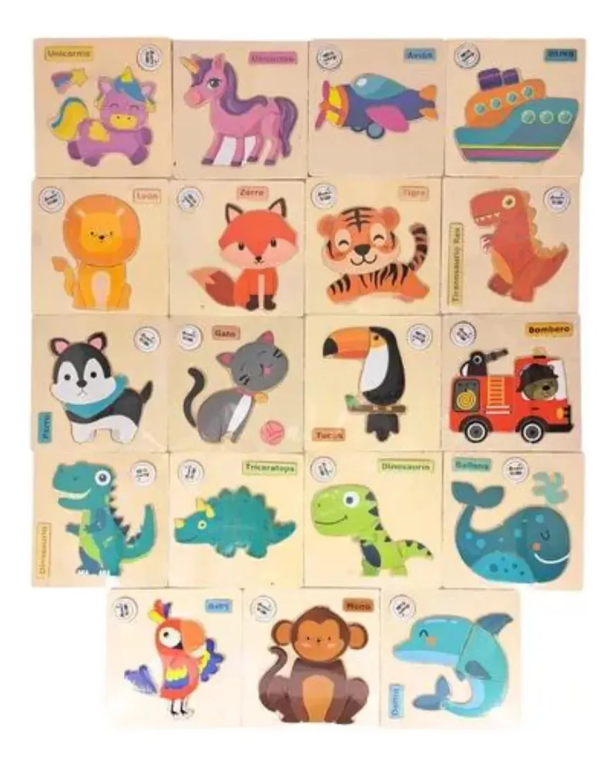 Puzzle Souvenir de madera para bebes - Imagen 8