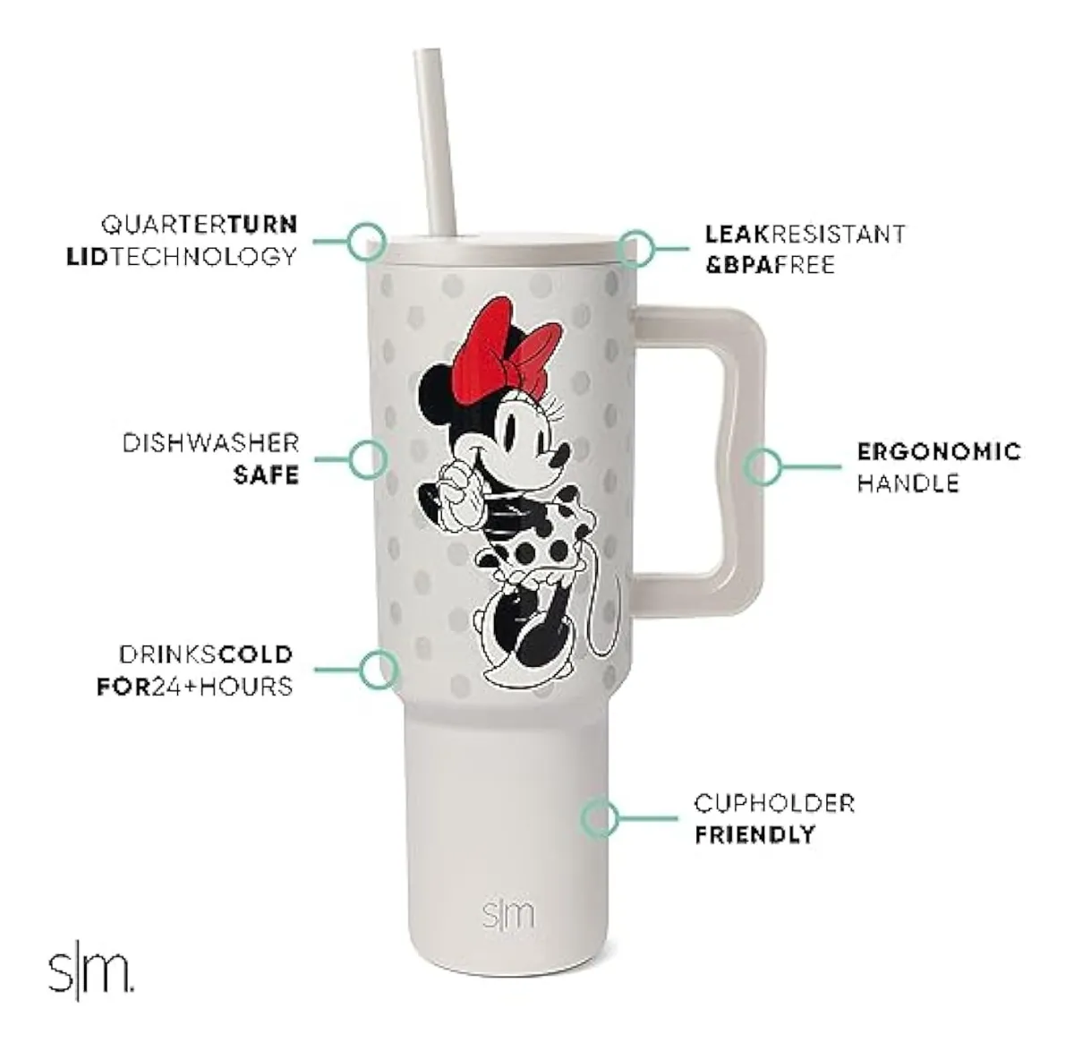 Vaso termico Acero Minnie o Mickey 1180ML - Imagen 4