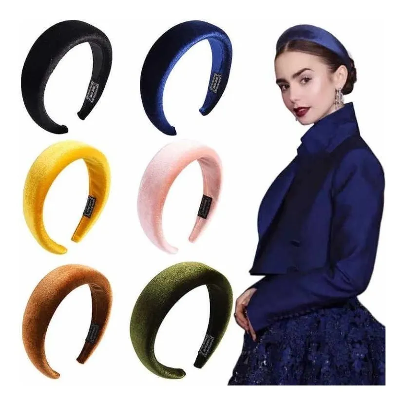 Vincha Headband Rigida Acolchada Velvet - Imagen 4