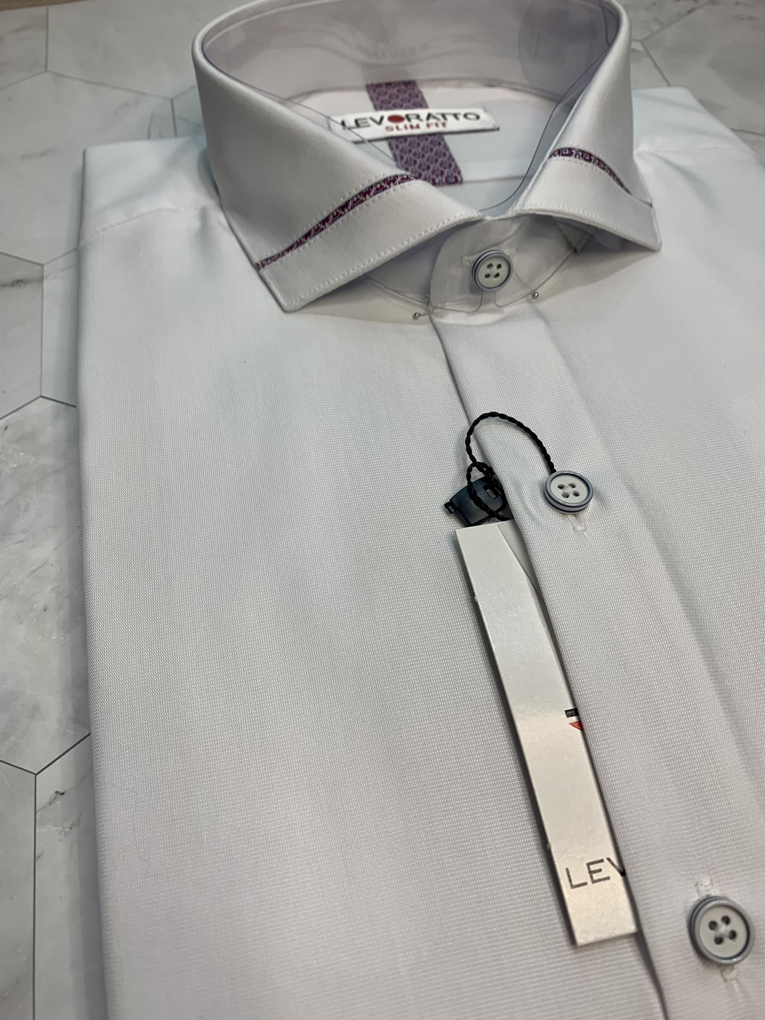 CAMISA LEVORATTO VIVO CRUZADO BERENJENA - Imagen 4