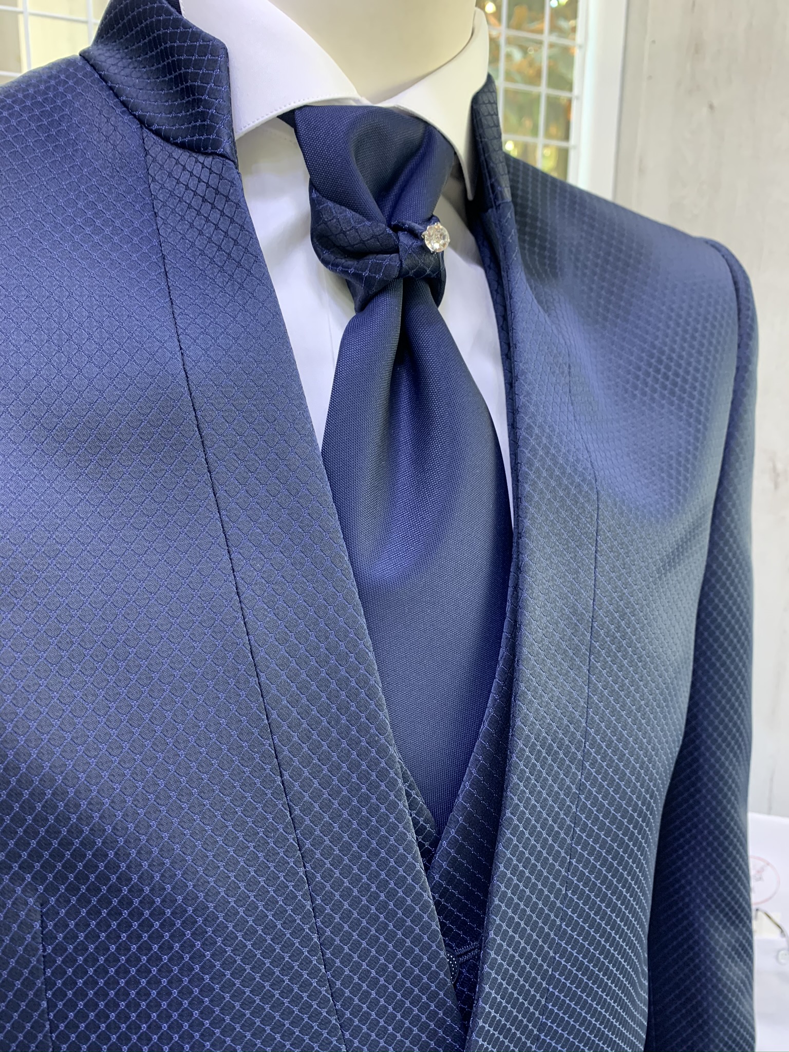 Traje Enzo Romano cuello mao - Imagen 5