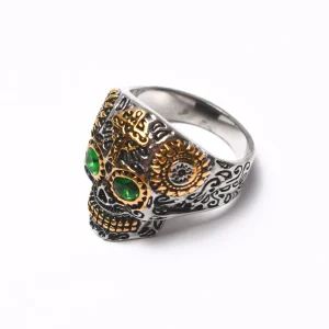Anillo Plateado Calavera