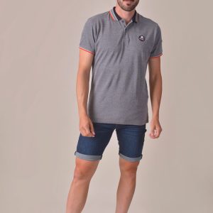Polo Privata basico punto liso blanco 2054