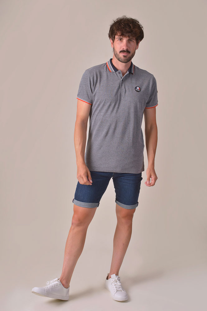 Polo Privata basico punto liso blanco 2054 - Imagen 2