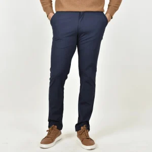 Pantalón De Vestir Smart Casual Azul Marino