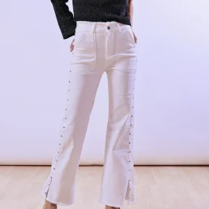 Pantalón Tachuelas Alive Blanco
