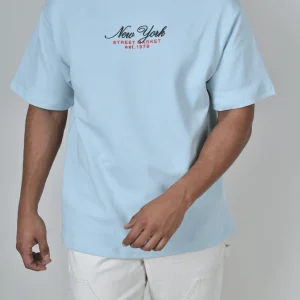 Playera Oversize NY Azul