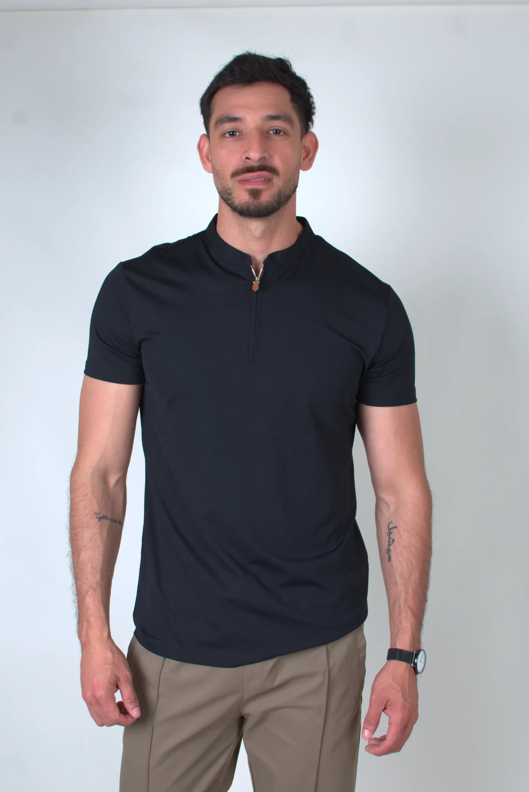 Polo Cuello Tipo Mao Negra - Imagen 2