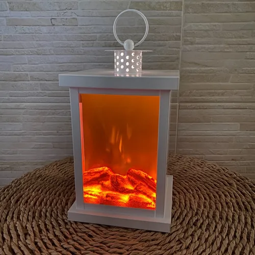 Fanal Chimenea Mediano Metal Rectangular - Imagen 3