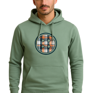 Sudadera verde salvia con capucha Urban Button