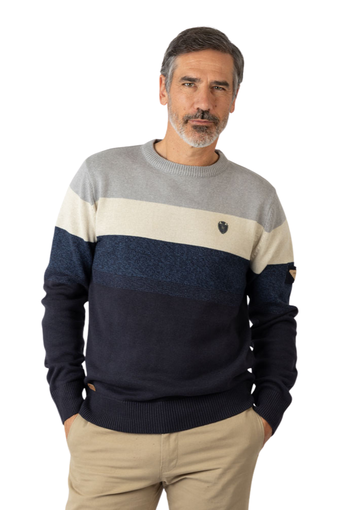 Jersey cuello redondo tricolor Privata - Imagen 2