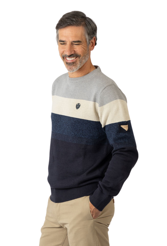 Jersey cuello redondo tricolor Privata - Imagen 3