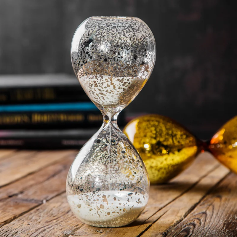 Reloj de Arena Dorado Glitter - Imagen 2