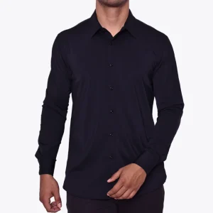Camisa Súper Stretch Easy Care Negra M.L