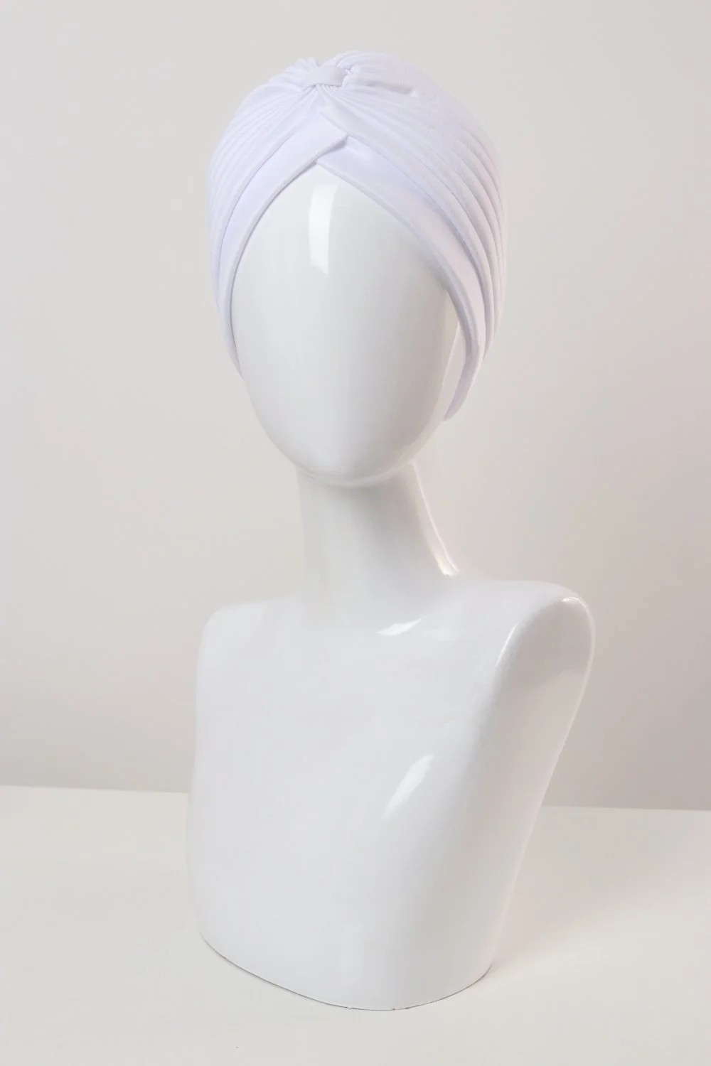 Turbante Gorro Basico Sabrina Blanco - Imagen 3