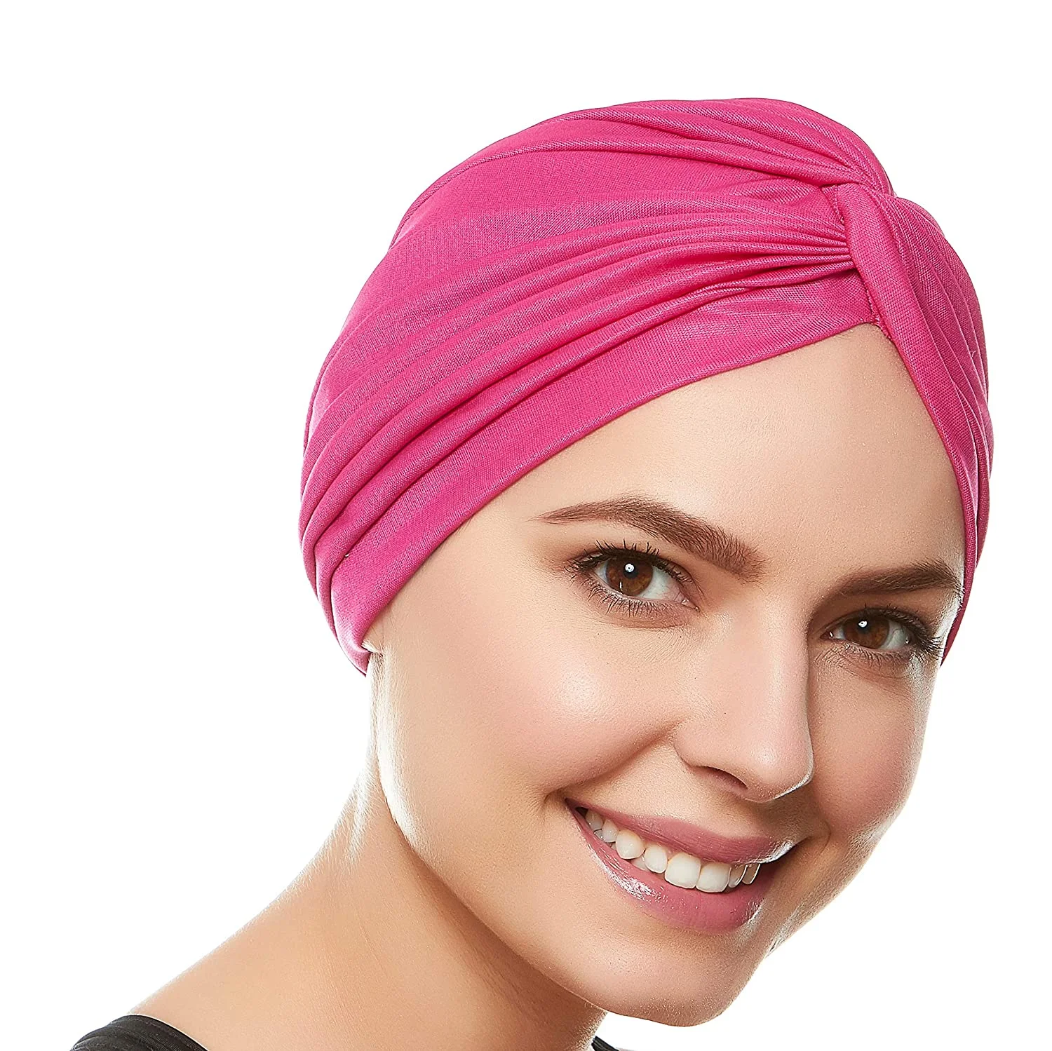 Turbante Gorro Basico Sabrina Fucsia - Imagen 2